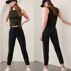 ATHLETA Brooklyn Mid Rise Ankle Pant Black‎ size 14